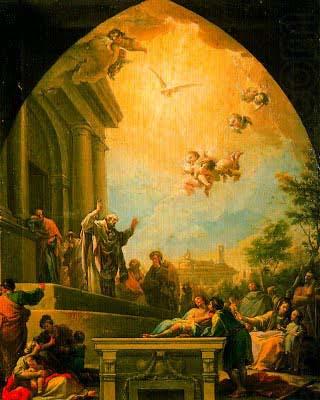 Francisco Bayeu La predicacion de San Eugenio china oil painting image